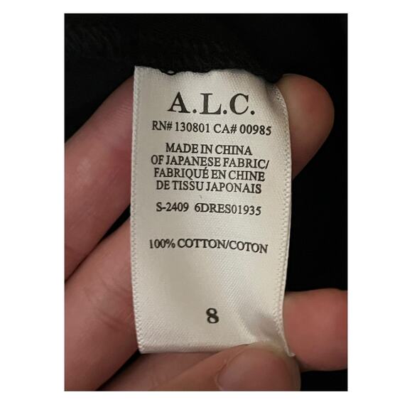 A.L.C. Dress Amelie open back lace up sleeveless midi size 8 - Picture 6 of 8